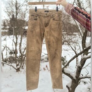 Polo Ralph Lauren Tompkins Skinny Crop Pants Brown 27R